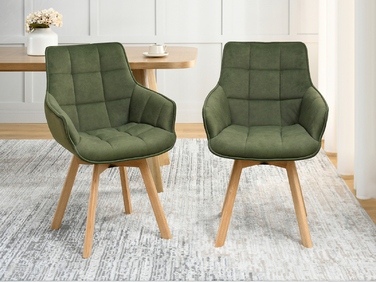 Стілець Mebel-Partner, оббивка тканина, зелений, 1 шт.