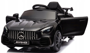 Дитячий електромобіль Mercedes AMG GTR зі шкіряним салоном, EVA