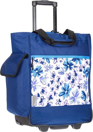 Сумка-візок для покупок Alessandro Blue Flower, складна, міцна, шопінг-тролей