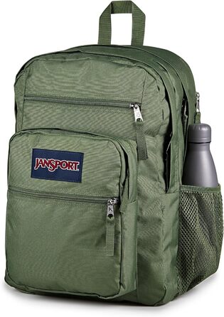 Рюкзак JanSport Big Student Cargo Green, великий шкільний рюкзак, місткий, зелений колір