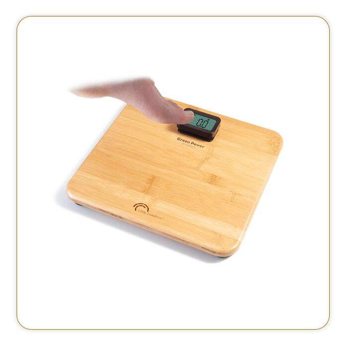 Ваги напольні Little Balance 8419 Kinetic преміум з бамбука, без батарейок, екологічні, до 150 кг