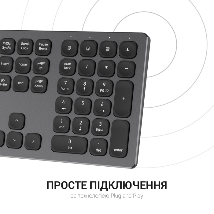Клавіатура бездротова OfficePro (SK1550B)