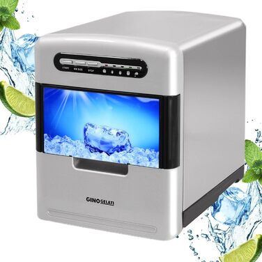 Льодогенератор Syntrox Germany GG-185W, цифровий, нерж. сталь, 150 Вт, 3 розміри кубиків льоду
