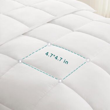 Зимова ковдра ACCURATEX 135×200 см, щільність 450 г/м², чохол зі 100% бавовни, тепла