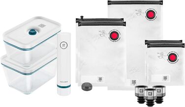 Ексклюзивний вакуумний стартовий набір ZWILLING Fresh & Save, 11 предметів, скло, La Mer