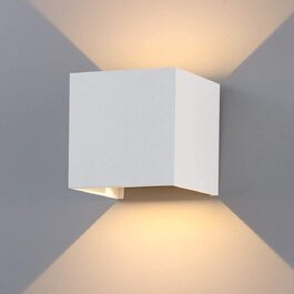 Стіна LED-світильник K-Bright 12W, настінна лампа з регульованим променем (вгору-вниз), тепле біле світло 3000K, водонепроникна IP65, антрацит