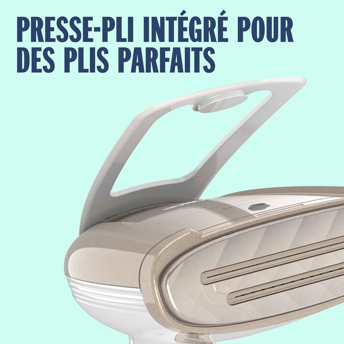 Ручний парогенератор Conair Turbo ExtremeSteam 25 г/хв, 5 режимів, швидкий нагрів, 3 насадки для делікатних і щільних тканин, білий/бежевий, EU