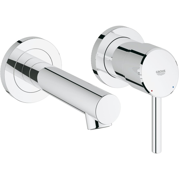 Змішувач для раковини GROHE Concetto одноручкий, з QuickFix, хромований (23739002) - для накладних раковин, винос 147 мм