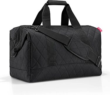 Сумка Reisenthel Allrounder L, універсальна дорожня та лікарська, для подорожей, роботи чи відпочинку, стильний дизайн, чорна Rhombus