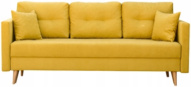 Диван BIRD Meble, 216 x 92 см, оббивка тканина, жовтий
