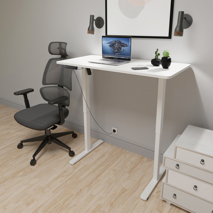 Стіл Mealux PowerDesk Lite XL White (арт. EVO-202 Lite W/W)