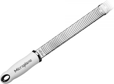 Терка Microplane Premium Classic для цедри, дрібна, чорна/червона/жовта/синя/фіолетова/рожева + захисна рукавичка Prymo, біла