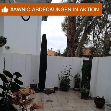 Чохол для парасольки Awnic (265x40/70/50 см) - Водонепроникний, поліестер, захист від сонця