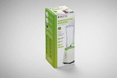 Смузі-мейкер ECG SM 3510 Mix&Go, 350 Вт, пластик, біло-зелений