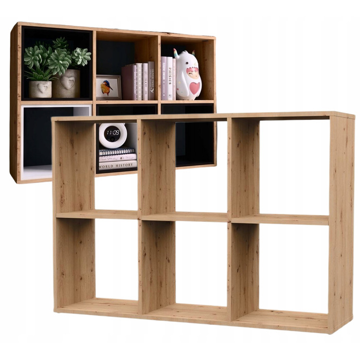 Стелаж TopEshop 110 x 75 x 30 см, дуб артизан