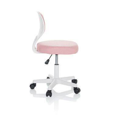 Дитяче офісне крісло KIDDY TOP W, оббивка тканина, рожеве