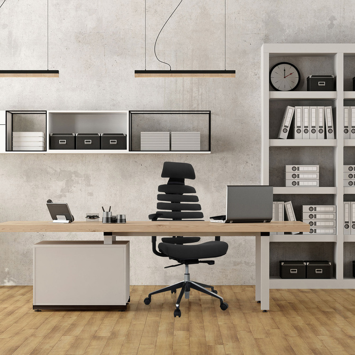 Офісне крісло / поворотне крісло ERGO LINE II PRO Тканина Чорний HJH OFFICE