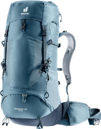 Рюкзак для трекінгу Deuter Aircontact Lite 40+10 л, легкий, атлантик-інк, однотонний