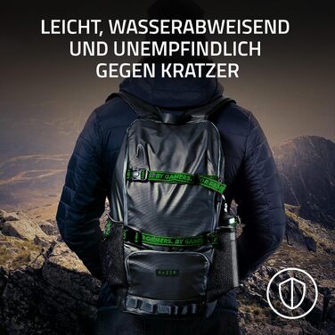Ігровий рюкзак Razer Scout для ноутбука до 17.3 дюймів, стійкий до зносу, чорний