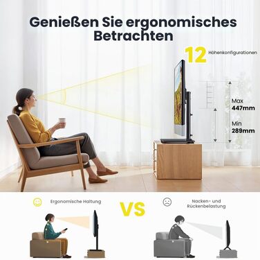 Настінне кріплення для телевізора AM Alphamount поворотне, 24-60 дюймів, LED/OLED/LCD, до 45 кг, VESA 400x400 мм, регульована висота