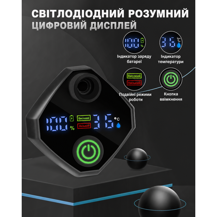 Портативний душ AUTOPkio для кемпінгу з акумулятором 6000 мА·год, цифровий дисплей, заряджуваний, для кемпінгу, подорожей, домашніх тварин, аварій, чорний