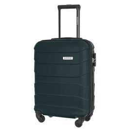 Валіза для ручної поклажі BARRENS 55x40x20 см, жорстка ручна валіза Cabin Size з 4 колесами, кодовим замком та телескопічною ручкою, легка (Зелена)