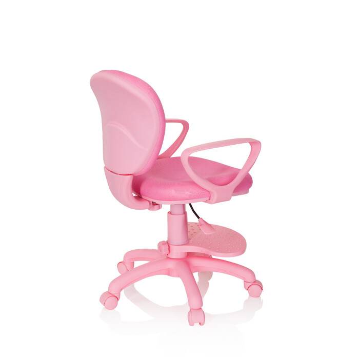 Дитячий стілець / дитячий письмовий стілець KID COLOUR тканина рожевий hjh OFFICE