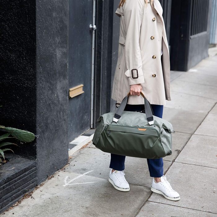 Дорожня сумка Peak Design Travel Duffel 35л, сіро-зелена, для подорожей і фототехніки, універсальний розмір