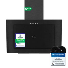 Витяжка кухонна KKT KOLBE VTH6004S 60 см, чорна сталь, LED-підсвітка, режим рециркуляції та відводу, клас A+++