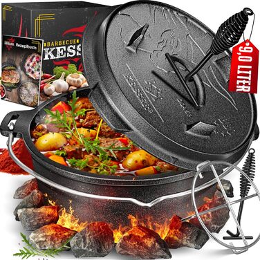 Набір голландських казанів KESSER® для приготування на грилі та в духовці (9.0 л)