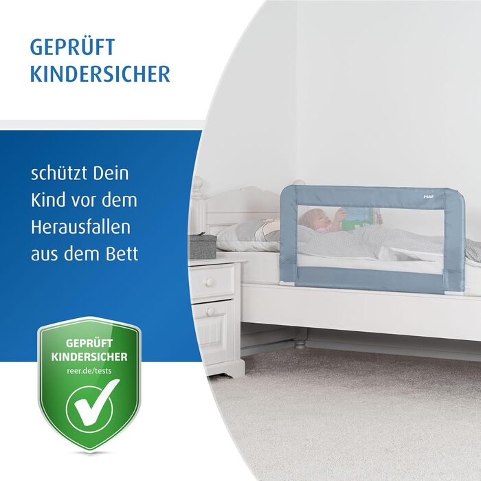 Захист від випадання Reer Sleep'n Keep для ліжечка, 150 см - бортик для ліжка 180-210 см