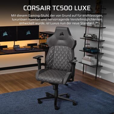 Ігрове крісло Corsair TC500 Luxe Shadow, універсальний розмір