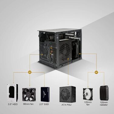 Корпус SilverStone SUGO 16 білий, Mini-ITX, сталевий куб, SST-SG16W