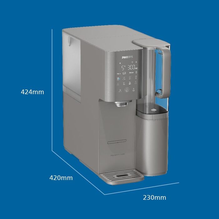 Фільтр для води зворотного осмосу Philips ADD6921DG/10 з охолодженням та підігрівом - видаляє до 110 забруднень, термін служби фільтра 1 рік