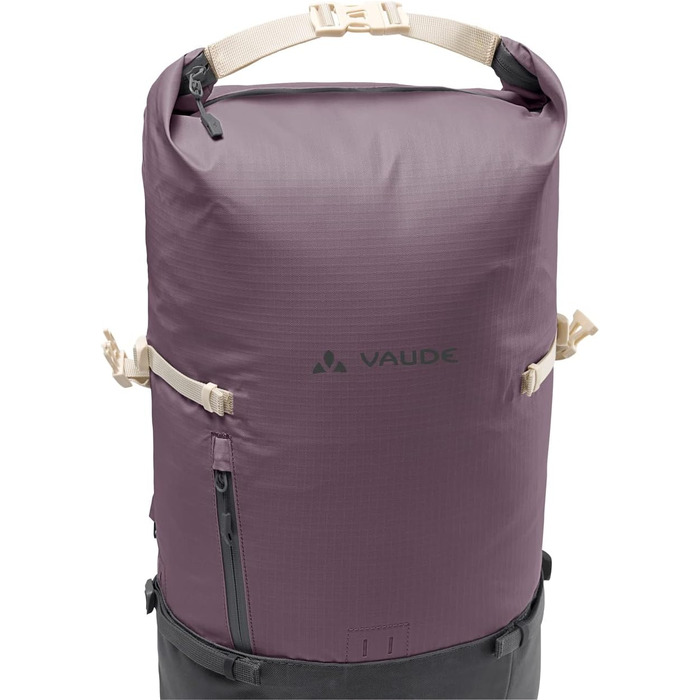 Міський рюкзак VAUDE CityGo водонепроникний, універсальний для чоловіків та жінок, легкий міський Daypack з відділенням для ноутбука, роллтоп, ідеальний для подорожей містом, розмір універсальний, колір чорничний