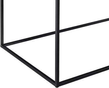 Журнальний стіл en.casa Montolivet 40x110x50 см, металевий, чорний, індустріальний стиль для вітальні