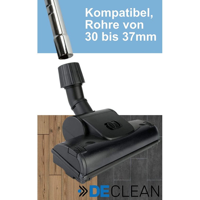 Універсальна турбощітка DeClean з обертовою щіткою для пилососа Rowenta, насадка 30-37 мм
