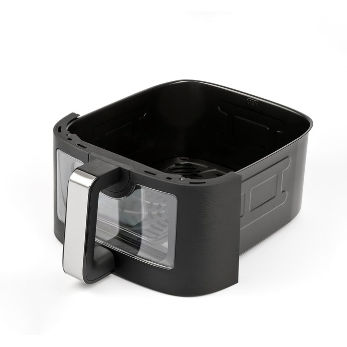 Аерофритюрниця Girmi FG26 Ecofrit Bis з двома зонами приготування, 9 л, 2400 Вт, цифровий дисплей, антипригарне покриття, чорна