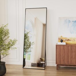 Дзеркало підлогове Ganzkörperspiegel 171x76 см, алюмінієва рама, скло, для спальні, вітальні, гардеробної