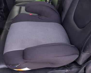 Дитяча автопідставка PETEX Max Plus з Isofix, сіра, ECE R129 i-Size, для дітей 7-12 років, зростом 125-150 см