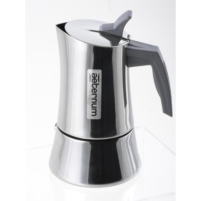 Кавоварка Bialetti Divina індукційна на 6 чашок, нержавіюча сталь, 14x11,5x20 см