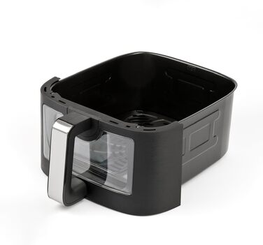 Аерофритюрниця Girmi FG26 Ecofrit Bis з двома зонами приготування, 9 л, 2400 Вт, цифровий дисплей, антипригарне покриття, чорна