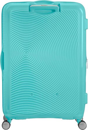 Валіза American Tourister Soundbox, розширювана, 77 см, 97/110 л, синя, з TSA-замком, на колесах-спінерах