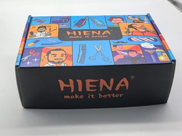Професійна машинка для стрижки HIENA PRO для чоловіків, бездротовий тример для волосся і бороди, акумуляторний набір, чорний із золотом