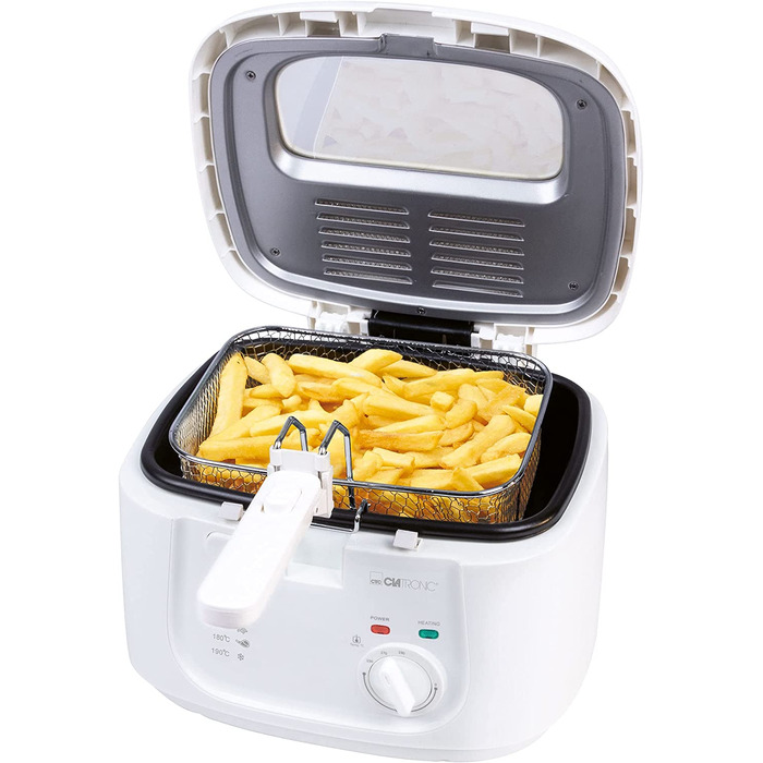 Фритюрниця Clatronic FR 3771, 2,5 л, антипригарна, з фільтром, термостатом
