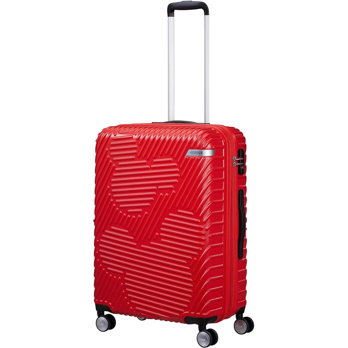 Валіза American Tourister Mickey Clouds, розширювана, 66 см, 63/70 л, червона, на колесах, середня