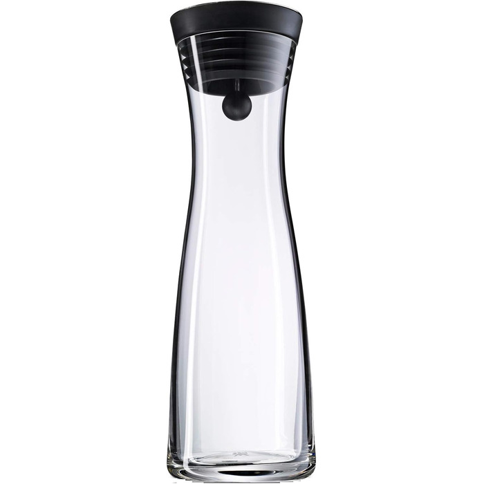 Скляна карафа для води WMF Basic, 1 літр з кришкою, Silikondeckel, CloseUp-Verschluss