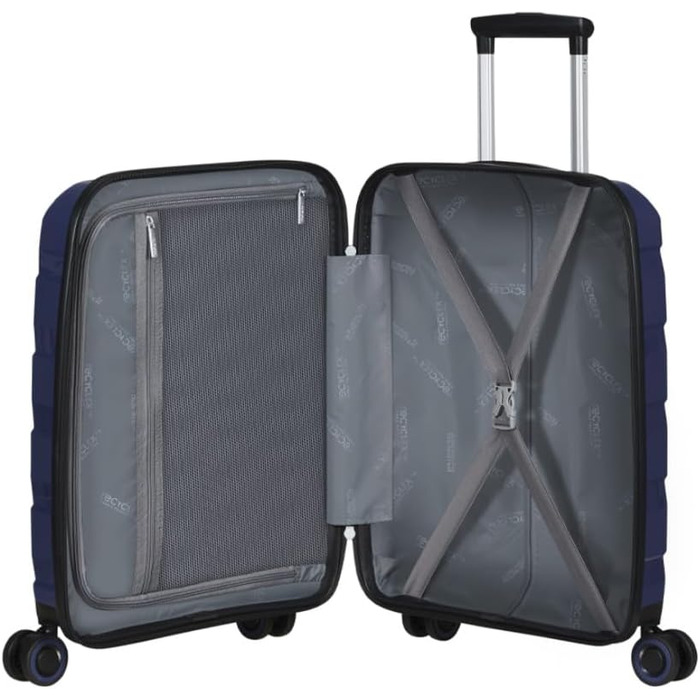 Валіза American Tourister Air Move Spinner S, 55 см, 32.5 л, синя (Midnight Navy), ручна поклажа