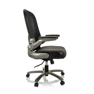 Надміцне крісло / офісне крісло INSTRUCTOR T I Titan XXL сітка / шкіра чорна hjh OFFICE