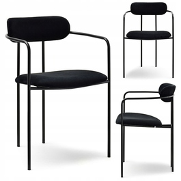 Стілець Mebel-Partner, оббивка тканина, чорний, 1 шт.